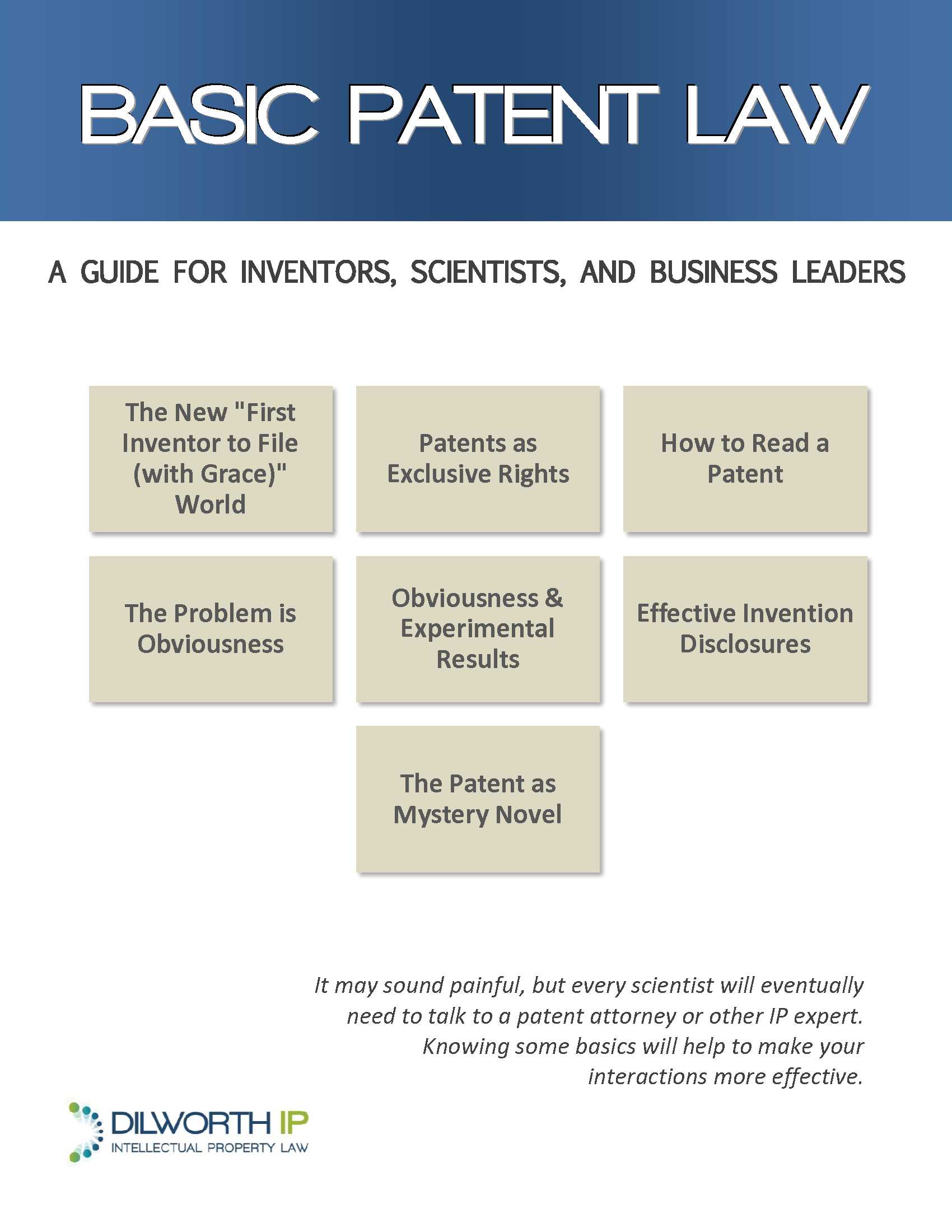 Basic Patent Law cover