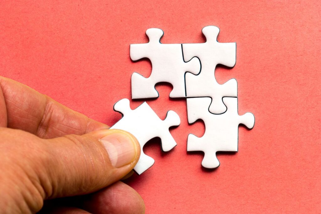 Adding fourth piece to small puzzle
